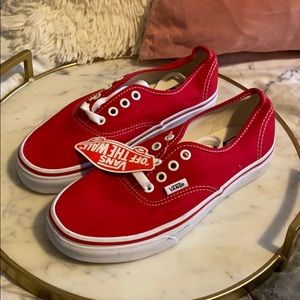 Red Low Top Vans